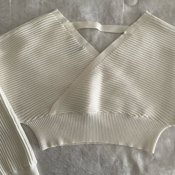 Forever 21 cropped ribbed texture sweater - Picture 5 of 5